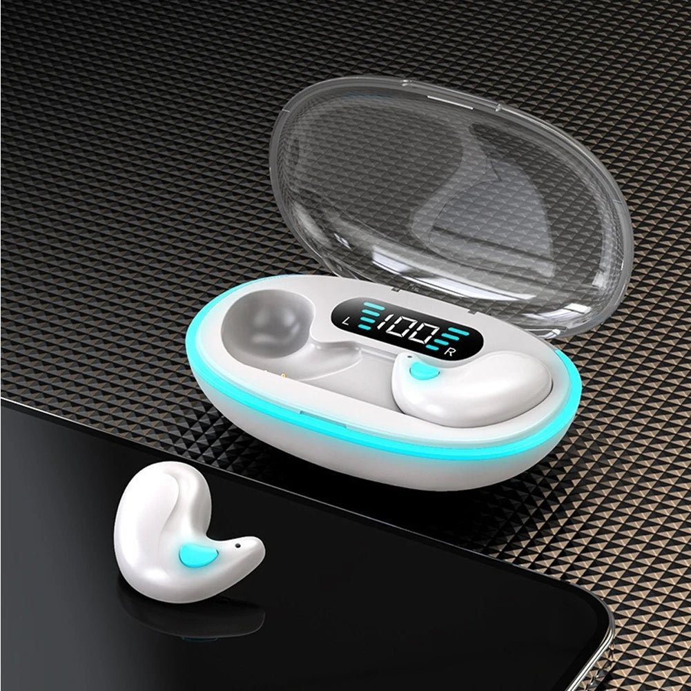 5.3 Stereo Headphones with Charging Case - Bluetooth Sleep Earphones - silverfoxgoods